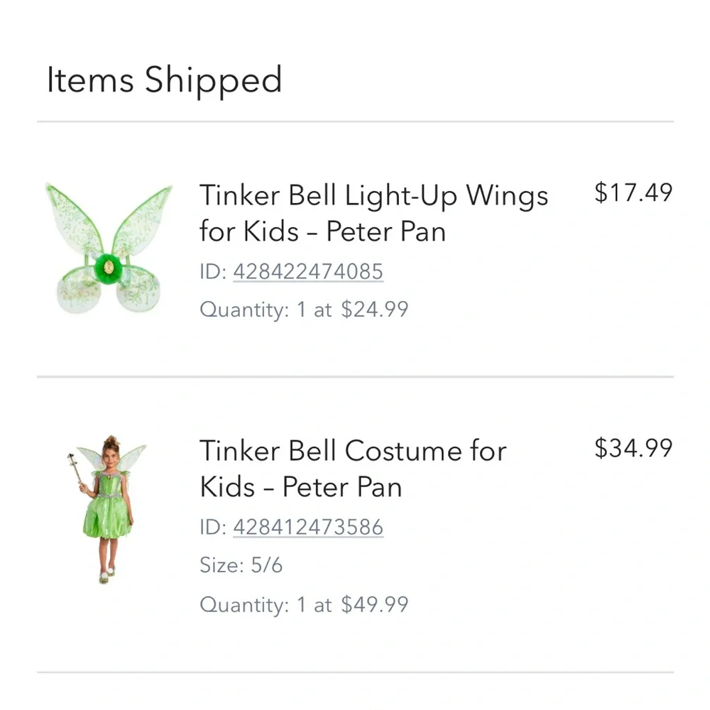 Disney Tinker Bell Halloween Costume - Picture 5 of 7